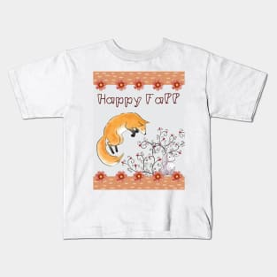 Happy Fall - Life of a Fox Collection Kids T-Shirt